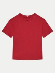 Tommy Hilfiger T-Shirt KB0KB09601 S Czerwony Regular Fit. Czerwone t-shirty chłopięce Tommy Hilfiger, bez wzorów, z bawełny, bez ramiączek. Za 59.99 zł.