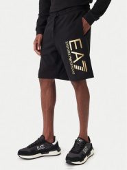 EA7 Emporio Armani Szorty sportowe 7M001414 AF22266 MC004 Czarny Regular Fit. Czarne szorty męskie EA7 Emporio Armani, m, z bawełny. Za 409.99 zł.