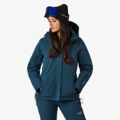 Kurtka narciarska kobieca Swedemount Cervinia Jacket wodoodporna. Czarne kurtki damskie SWEDEMOUNT, bez wzorów, bez kaptura, narciarskie. Za 447.00 zł.