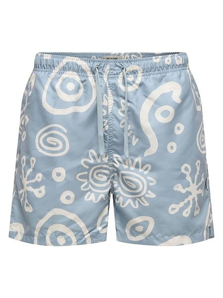 ONLY & SONS Szorty kąpielowe "Onsprint" w kolorze błękitnym rozmiar: M. Niebieskie szorty sportowe męskie Only & Sons, m, outdoorowe. Za 69.91 zł.