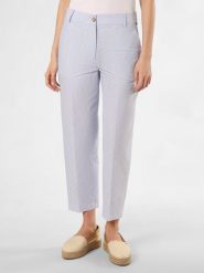 Tommy Hilfiger Spodnie Kobiety niebieski|biały, 34. Białe spodnie materiałowe damskie Tommy Hilfiger, bez wzorów. Za 479.95 zł.