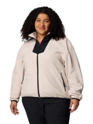 Columbia Kurtka polarowa "Sequoia Grove" w kolorze kremowo-czarnym rozmiar: XL. Brązowe kurtki damskie Columbia, xl, bez wzorów, z polaru, bez kaptura. Za 140.53 zł.