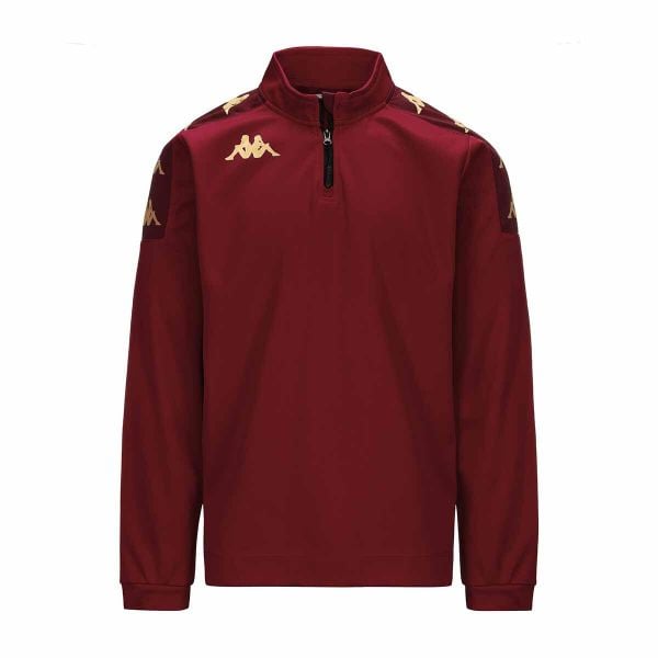 Kurtka z dresu Kappa Gassolo. Czerwone kurtki męskie Kappa, bez wzorów, z dresówki, eleganckie, bez kaptura. W wyprzedaży za 175.95 zł.