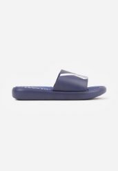 Granatowe Sportowe Klapki Piankowe na Basen lub Plażę Daevo. Niebieskie klapki i japonki męskie Born2be, z dresówki. Za 29.99 zł.
