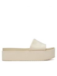 Calvin Klein Jeans Klapki Flatform Sandal Slide In Nylon YW0YW01791 Écru. Klapki damskie Calvin Klein Jeans, bez wzorów, z jeansu, bez obcasa. Za 239.99 zł.