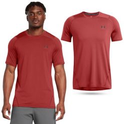 Koszulka fitness męska Under Armour t-shirt sportowy z krótkim rękawem. Niebieskie t-shirty męskie Under Armour, m, bez wzorów, bez kołnierzyka. Za 149.99 zł.