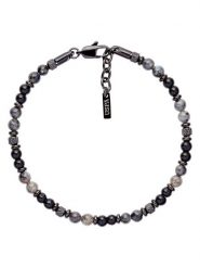 U.S. Polo Assn. Bransoletka z kamieniami szlachetnymi rozmiar: onesize. Czarne biżuteria dla mężczyzn U.S. Polo Assn., z onyksem, ze stali. Za 78.99 zł.