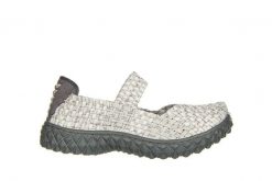 Półbuty Rock Over Silver Bird 032918, Biały, Materiał - 37. Białe półbuty damskie Rock Spring, bez wzorów, z materiału, rockowe, bez obcasa. W wyprzedaży za 164.99 zł.