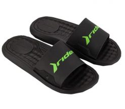 Klapki dla mężczyzn Rider STEP SLIDE. Czarne klapki i japonki męskie Rider, z materiału. Za 154.00 zł.