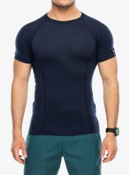 Koszulka termoaktywna Sensor Merino Active Tee S/S. Niebieskie bielizna termoaktywna męska Sensor, na lato, l, z materiału, bez ramiączek, trekkingowe. Za 234.99 zł.