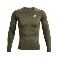 Koszulka termoaktywna męska UNDER ARMOUR 1361524 z długim rękawem. Zielone bielizna termoaktywna męska Under Armour, m, bez wzorów. Za 140.99 zł.