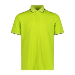 Koszulka polo z dżerseju CMP. Żółte koszulki polo męskie CMP, z dżerseju, bez ramiączek, na fitness i siłownię. Za 212.00 zł.