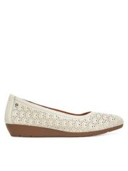 Pikolinos Baleriny W3U-5752 Biały. Białe baleriny damskie Pikolinos, bez wzorów, ze skóry, bez obcasa. Za 499.99 zł.