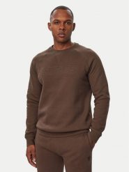 Guess Bluza Z4YQ16 K9V31 Brązowy Regular Fit. Brązowe bluzy bez kaptura męskie Guess, l, z bawełny. Za 294.99 zł.
