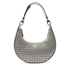 Torebka Guess. Szare torebki klasyczne damskie Guess, z aplikacjami, bez dodatków. Za 399.99 zł.