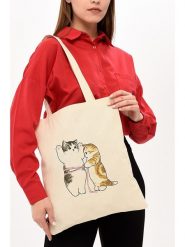 MORI Torebka w kolorze kremowym - 35 x 40 x 8 cm rozmiar: onesize. Brązowe torebki klasyczne damskie MORI, bez wzorów, z bawełny, bez dodatków. Za 52.17 zł.