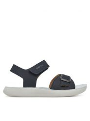 Geox Sandały J Lightfloppy J45GQD 32 C4002 M Granatowy. Niebieskie sandały chłopięce Geox, z nubiku, bez zapięcia. Za 139.99 zł.