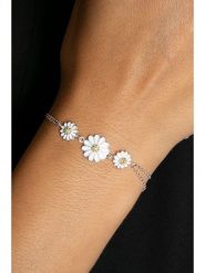 Heliophilia Srebrna bransoletka z elementami ozdobnymi rozmiar: onesize. Szare bransoletki damskie Heliophilia, srebrne. Za 95.69 zł.