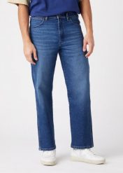 WRANGLER REDDING MĘSKIE SPODNIE JEANSOWE BLUE ARCADE W16XYL31Q 112145855. Niebieskie spodnie materiałowe męskie Wrangler, bez wzorów, z jeansu. Za 239.99 zł.