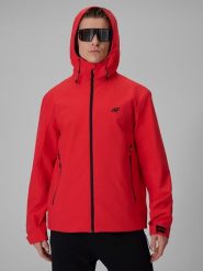 4F Kurtka funkcyjna w kolorze czerwonym rozmiar: S. Czerwone kurtki outdoor męskie 4f, m, bez wzorów, bez kaptura. Za 139.87 zł.