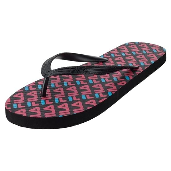 Japonki basenowe damskie Fila Troy Slipper. Czarne klapki damskie Fila, bez wzorów, bez obcasa. Za 59.00 zł.