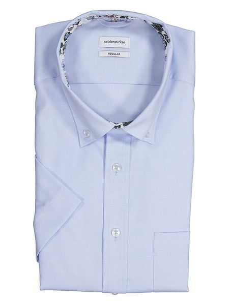 Seidensticker Koszula w kolorze błękitnym rozmiar: 40. Niebieskie koszule męskie Seidensticker, bez wzorów, z bawełny, bez kołnierzyka, bez ramiączek. Za 95.92 zł.