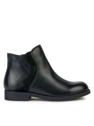 Geox Botki J Agata Girl Wpf J36HZA 04377 C9999 D Czarny. Czarne botki dziewczęce Geox, bez wzorów, ze skóry, bez ramiączek. Za 419.99 zł.