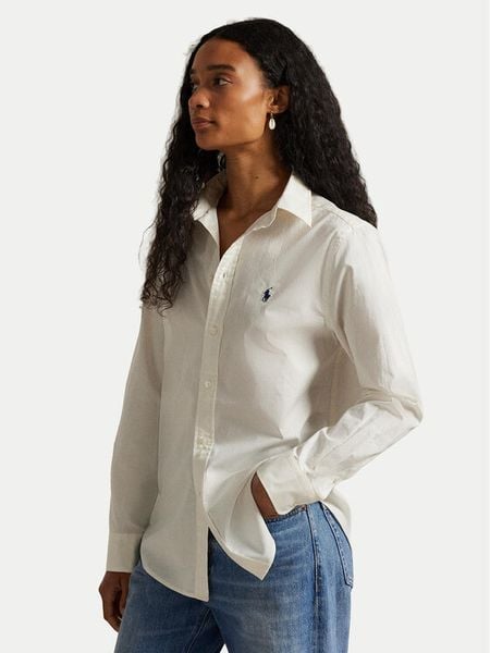 Polo Ralph Lauren Koszula 211A92177007 Écru Classic Fit. Koszule damskie Polo Ralph Lauren, xl, bez wzorów, z bawełny, bez kołnierzyka, bez ramiączek. Za 688.99 zł.