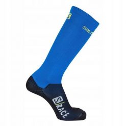 Skarpety dla dorosłych do narciarstwa biegowego Salomon S/Race Compression. Niebieskie skarpetki damskie Salomon, bez wzorów. Za 89.00 zł.