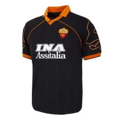 Koszulka piłkarska retro - Dorosły - AS Roma 1999/00 Trzecia - Czarny. Czarne t-shirty sportowe męskie COPA FOOTBALL, bez ramiączek, do piłki nożnej. Za 379.92 zł.