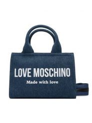LOVE MOSCHINO Torebka JC4055PP1OLG170A Niebieski. Niebieskie torebki klasyczne damskie Love Moschino, bez wzorów, z materiału, bez dodatków. Za 839.99 zł.