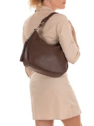 Lia Biassoni Skórzana torebka "Monate" w kolorze ciemnobrązowym - 36 x 26 x 10 cm rozmiar: onesize. Brązowe torebki klasyczne damskie Lia Biassoni, bez wzorów, z materiału, bez dodatków. Za 260.99 zł.