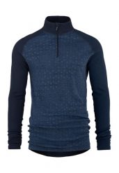 Koszulka z długim rękawem Bula Geo Merino. Niebieskie bielizna termoaktywna męska Bula, m, bez wzorów, z dzianiny. Za 471.00 zł.