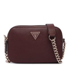 Torebka Guess. Czerwone torebki klasyczne damskie Guess, z aplikacjami, wizytowe, bez kołnierzyka, bez ramiączek. Za 544.99 zł.