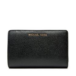 Portfel MICHAEL Michael Kors. Czarne portfele damskie MICHAEL Michael Kors, bez wzorów. Za 369.99 zł.