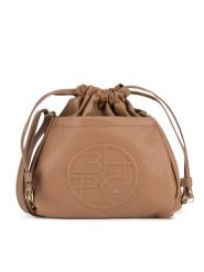 Beverly Hills Polo Club Torebka BHPC-K-042-06 Brązowy. Brązowe listonoszki damskie Beverly Hills Polo Club, bez wzorów, z materiału, bez dodatków. Za 131.99 zł.