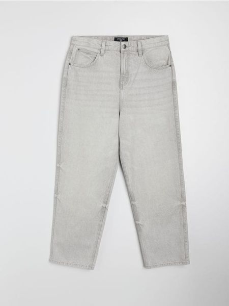 Jeansy baggy fit - kremowy. Białe jeansy męskie Sinsay. Za 69.99 zł.