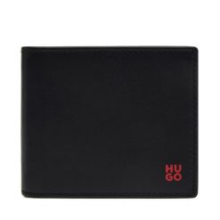 Portfel HUGO. Czarne portfele męskie Hugo, bez wzorów. Za 219.99 zł.