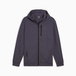 Bluza sportowa z kapturem męska Puma OPEN ROAD FZ DK 68165469. Szare bluzy z kapturem męskie Puma, l, z bawełny. Za 212.81 zł.
