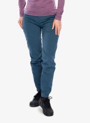 Spodnie rowerowe damskie Mons Royale Diversion Merino Trail Pants. Niebieskie spodnie materiałowe damskie Mons Royale, bez wzorów, z materiału, klasyczne, z standardowym stanem. Za 631.39 zł.