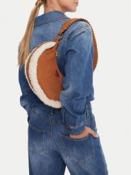 Guess Torebka Amita Mini HWSW95 39720 Brązowy. Brązowe torebki klasyczne damskie Guess, z aplikacjami, ze skóry, bez dodatków. Za 339.99 zł.