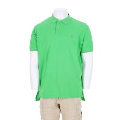 Second life - Polo Ralph Lauren koszulka męska z krótkim rękawem - Jak nowy. Zielone koszulki polo męskie Ralph Lauren, l, bez wzorów, z materiału, bez ramiączek. Za 127.76 zł.