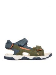 Lasocki Kids Sandały CEO-CI12-KING-04A Khaki. Brązowe sandały chłopięce Lasocki Kids, z nubiku, bez zapięcia. Za 129.99 zł.