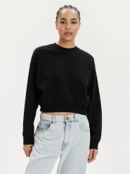 Replay Bluza W3104B.000.23650P Czarny Regular Fit. Czarne bluzy bez kaptura damskie Replay, xl, z bawełny. Za 199.99 zł.