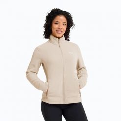 Bluza polarowa damska Jack Wolfskin Taunus 100 Full Zip. Brązowe bluzy bez kaptura damskie Jack Wolfskin, m, z materiału. Za 339.99 zł.