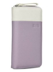 Zwei Portfel w kolorze biało-fioletowym - 11 x 20 x 3 cm rozmiar: onesize. Białe portfele damskie Zwei, bez wzorów, z materiału. Za 122.96 zł.