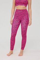 Legginsy Infinite z wysokim stanem - Różowa Panterka. Czerwone legginsy damskie OOSC, s, bez wzorów, z materiału. Za 245.99 zł.