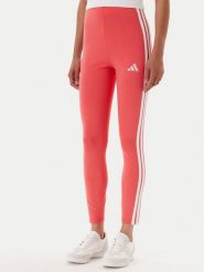 Adidas Legginsy Essentials 3-Stripes KE4389 Koralowy Slim Fit. Pomarańczowe legginsy damskie Adidas, s, bez wzorów, z bawełny. Za 89.99 zł.