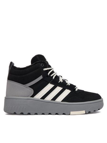 Adidas Sneakersy Hoops 4.0 Mid J Shoes KI6384 Czarny. Czarne buty sportowe chłopięce Adidas, bez wzorów, ze skóry, bez zapięcia. Za 239.99 zł.