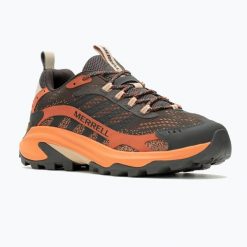 Buty turystyczne męskie Merrell Moab Speed 2. Szare buty trekkingowe męskie MERRELL, bez zapięcia, trekkingowe. Za 429.99 zł.